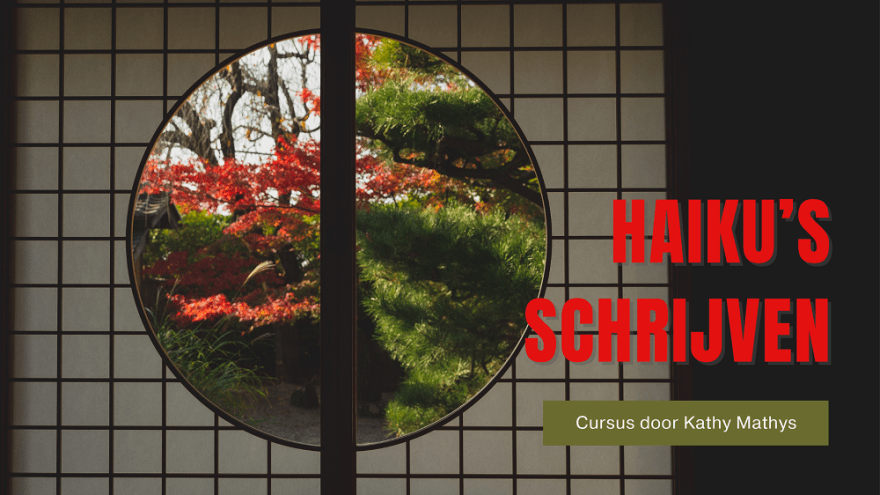 Banner van de cursus haiku's schrijven
