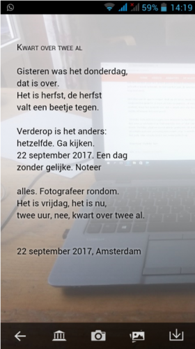 Dichten met je mobieltje: hoe doe je dat?