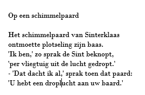 DIY Sinterklaasgedicht