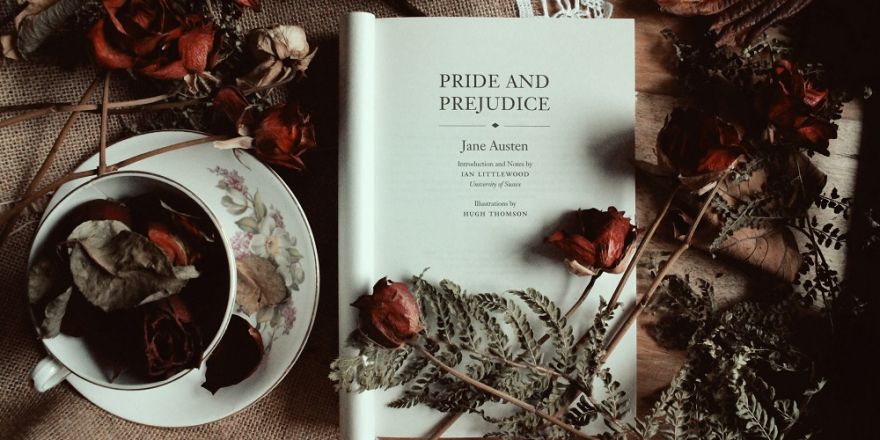 Boek Pride and Prejudice van Jane Austen ligt open
